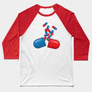 Red Pill Blue Pill - Matrix Baseball T-Shirt